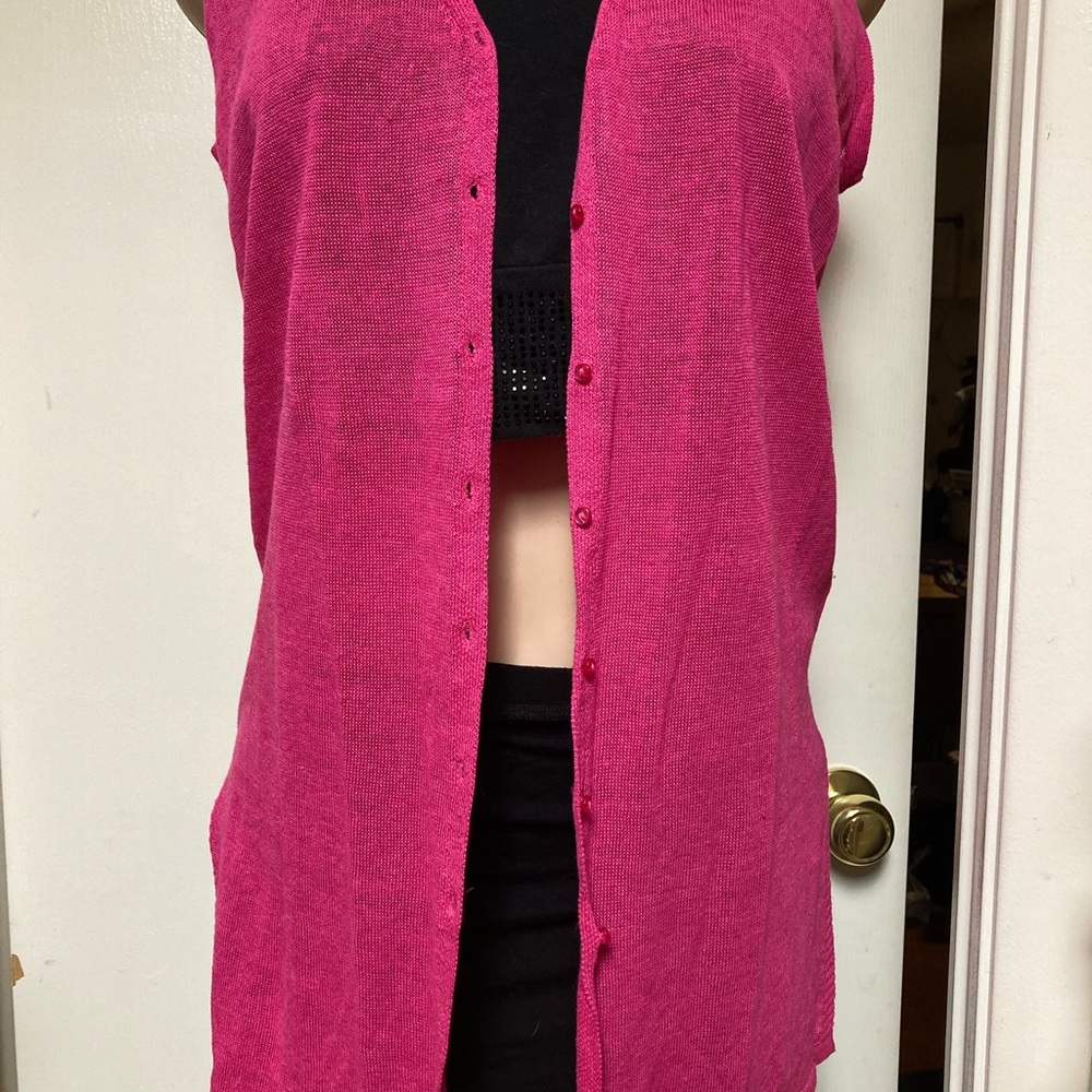 Zara Bright Pink Knit Top